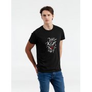 Футболка «Нежен», черный меланж арт. 70647.12 Футболка «Нежен», черный меланж арт. 70647.12