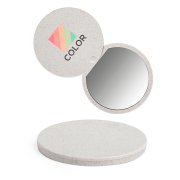 Складное зеркало GRADIOX, пластик с пшеничным волокном, белый бежевый