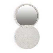 Складное зеркало GRADIOX, пластик с пшеничным волокном, белый бежевый