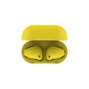 Наушники беспроводные с зарядным боксом TWS AIR SOFT, цвет желтый Жёлтый арт. 36720/03