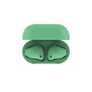 Наушники беспроводные с зарядным боксом TWS AIR SOFT, цвет мятный Зеленый арт. 36720/16