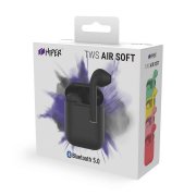 Наушники беспроводные с зарядным боксом TWS AIR SOFT, цвет черный Черный арт. 36720/35