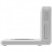 Часы настольные с беспроводным зарядным устройством Pitstop, белые арт. 11879.60