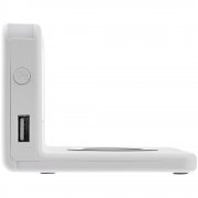 Часы настольные с беспроводным зарядным устройством Pitstop, белые арт. 11879.60