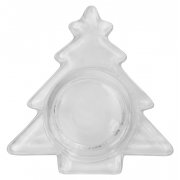 Подсвечник стеклянный со свечой