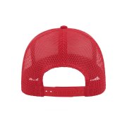 Бейсболка RAPPER COTTON, 5 клиньев, пластиковая застежка Красный