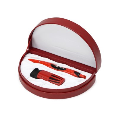 Подарочный набор «Формула 1»: ручка шариковая, зажигалка пьезо