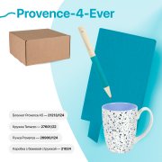 Набор подарочный PROVENCE-4-EVER: бизнес-блокнот, ручка, кружка, коробка, стружка, голубой голубой