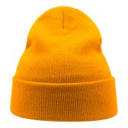 Шапка вязаная двойная WIND с отворотом Жёлтый