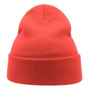 Шапка вязаная двойная Wind с отворотом Красный