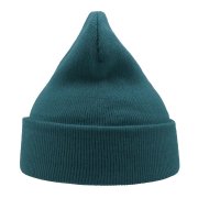 Шапка вязаная двойная Wind с отворотом Синий