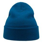 Шапка вязаная двойная Wind с отворотом Синий