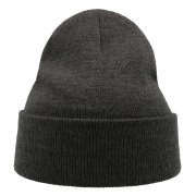Шапка вязаная двойная Wind с отворотом Серый