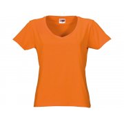 Футболка "Heavy Super Club" женская с V-образным вырезом