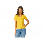 Футболка "Heavy Super Club" женская с V-образным вырезом