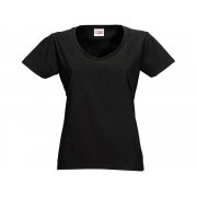 Футболка "Heavy Super Club" женская с V-образным вырезом