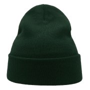 Шапка вязаная двойная WIND с отворотом Зеленый