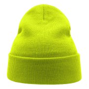 Шапка вязаная двойная WIND с отворотом Жёлтый