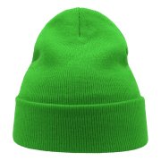 Шапка вязаная двойная WIND с отворотом Зеленый