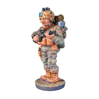 Скульптура "Военный" камуфляж