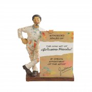 Скульптура "Forchino" коричневый с белым