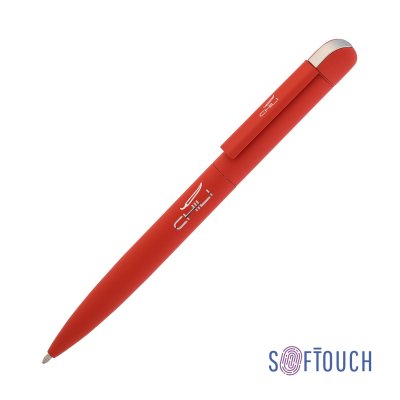 Ручка шариковая "Jupiter", покрытие soft touch красный