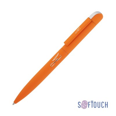 Ручка шариковая "Jupiter", покрытие soft touch оранжевый