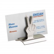 Подставка для визиток "Victory" серебристый