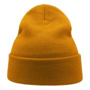 Шапка вязаная двойная WIND с отворотом Жёлтый