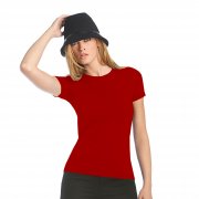 Футболка женская Women-only темно-красный