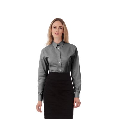 Рубашка женская с длинным рукавом Oxford LSL/women серый