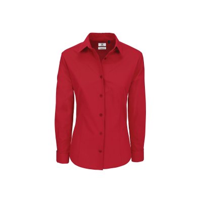 Рубашка женская с длинным рукавом Heritage LSL/women темно-красный