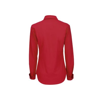 Рубашка женская с длинным рукавом Heritage LSL/women темно-красный