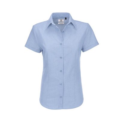 Рубашка женская с коротким рукавом Oxford SSL/women голубой