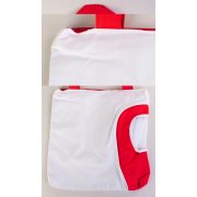 Сумка пляжная "Карибские острова" белый с красным