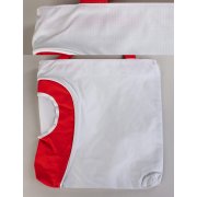 Сумка пляжная "Карибские острова" белый с красным