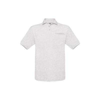 Поло Safran Pocket пепельный