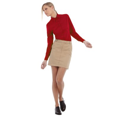 Рубашка женская с длинным рукавом Sharp LSL/women темно-красный