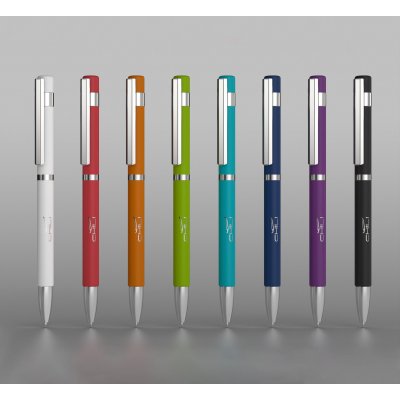 Ручка шариковая "Mars", покрытие soft touch оранжевый