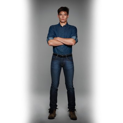Рубашка  мужская DNM Vision/men джинсовый