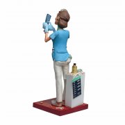 Скульптура "Леди Дантист" белый с голубым