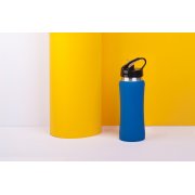 Бутылка для воды "Индиана", покрытие soft touch, 0,6 л. синий