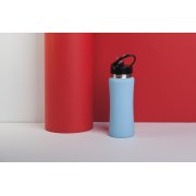 Бутылка для воды "Индиана", покрытие soft touch, 0,6 л. голубой