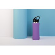 Бутылка для воды "Индиана", покрытие soft touch, 0,6 л. фиолетовый