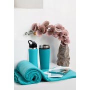 Бутылка для воды "Индиана", покрытие soft touch, 0,6 л. бирюзовый