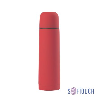Термос "Крит", покрытие soft touch, 0,5 л. красный