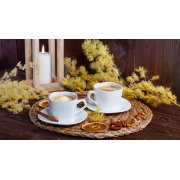 Набор кофейный "Бодрое утро" белый