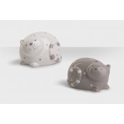 Набор скульптур "Кошки" (2 штуки) бежевый