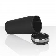 Термостакан "Европа", покрытие soft touch черный