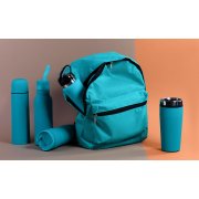 Термостакан "Европа", покрытие soft touch бирюзовый